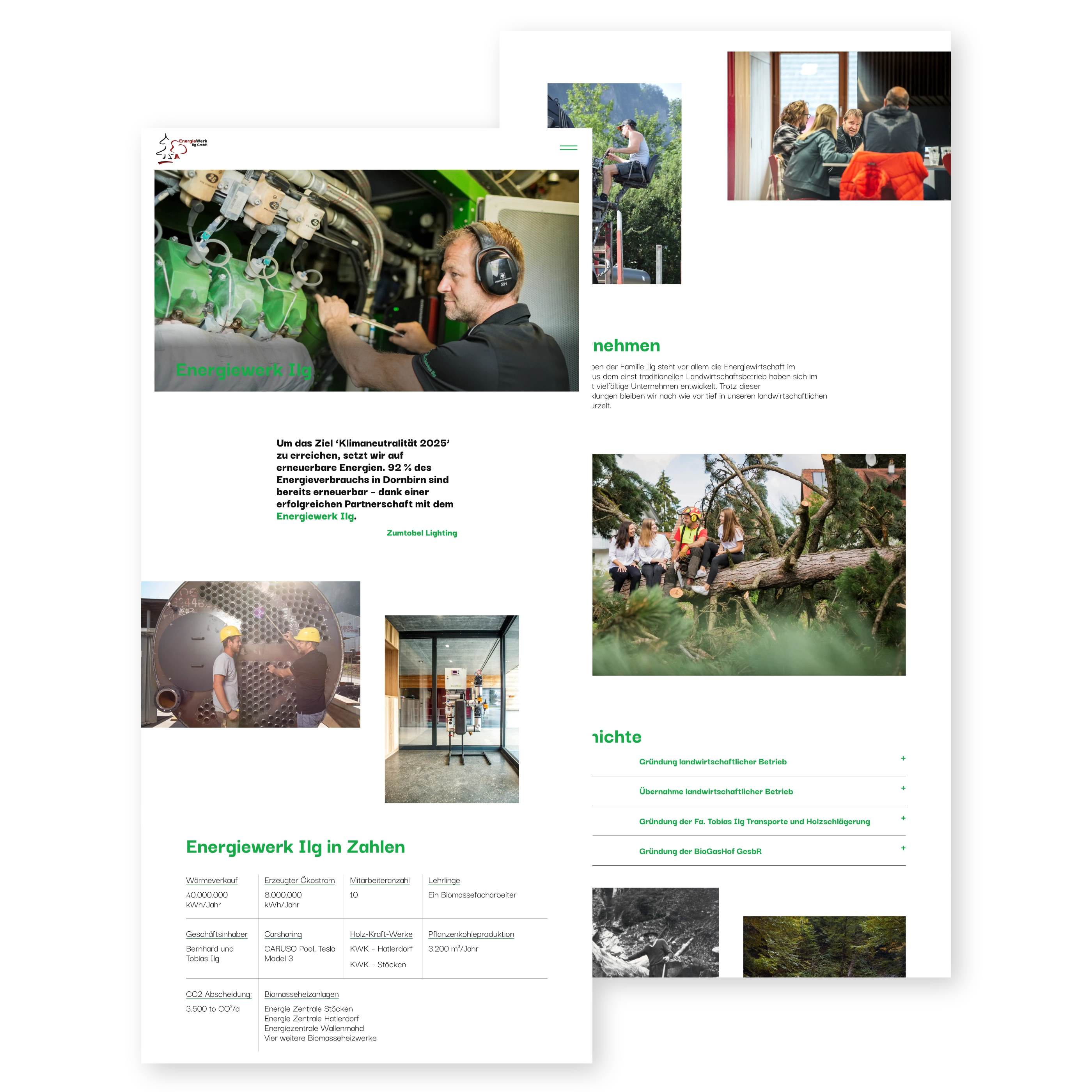 biomassehof-ilg Dornbirn Website