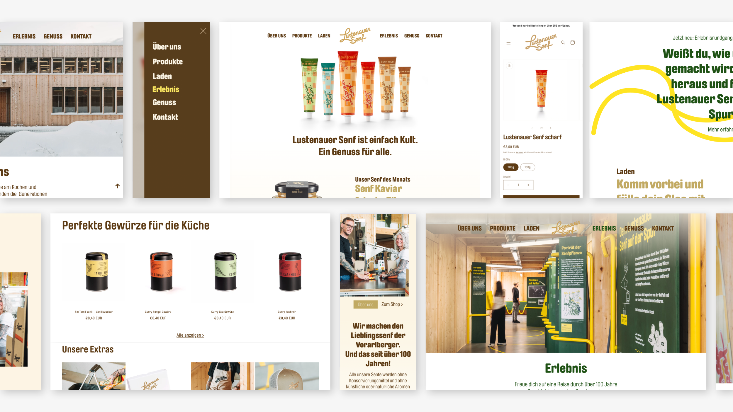 Lustenauer Senf Website